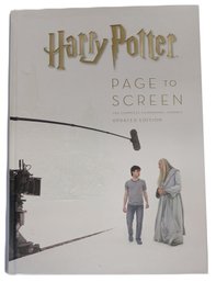 An Excellent  Large Format Book Of 540 Pages 'Harry Potter - Page To Screen' Complete Filmmaking Journey