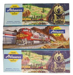 Lot Of Three Athearn HO Scale Model Train Kits - Rolling Stock - Unassembled - All With Directions