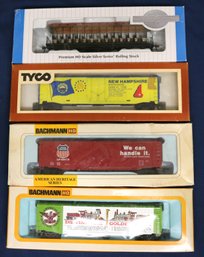 Four Tyco HO Gauge Rolling Stock Cars - See Photos