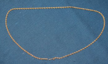 14k Gold Necklace - 17' Long - 4.80 Dwt
