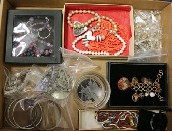 Box Of Assorted Costume Jewelry