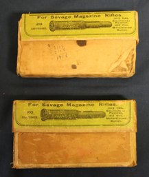 Two Boxes - One Full - One Partial - Of UMC .303 Savage Ammunition