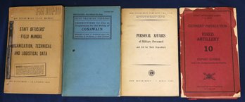 Four Military Handbooks From World War 2 Era