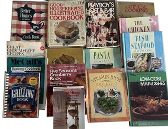 15 Pcs Collection Vintage Cookbooks, Mostly Hard Covers