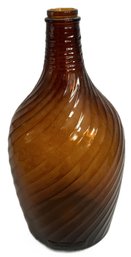 1940 Swirled Brown Or Amber DURAGLAS Jug, 13.25'H