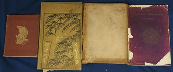 Four Scarce Antique Japanese Titles - 1880 - 1928 - 1 Signed By Author