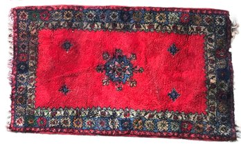 33' X 59' Oriental Carpet, Hand Woven With Red Field With Blue, Orange, & Cream Design