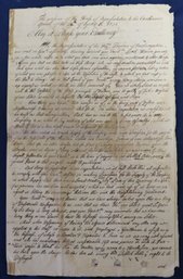 1736 New Hampshire House Of Representatives Document - Response To King's Governor