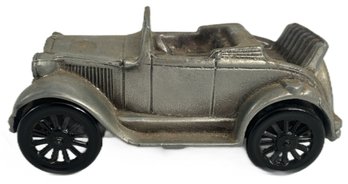 Vintage 1974 Banthrico Cast Iron Still Bank In The Form Of A Ford 1929 Roadster Convertible , 6'L