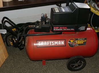 Craftsman Air Compressor - 5 HP - 30 Gallon - On Wheels