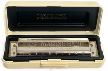 Vintage Marine Band NO. 1896, German Harmonica By M. Hohner, Stamped 'A440' & 'C', 4'L