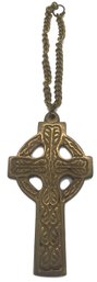 Vintage Bronze Celtic Cross On  5 Inch Chain