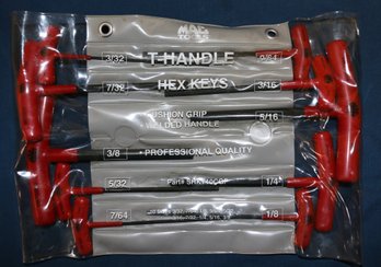 Mac Tools T-handle Hex Keys In 10 Sizes - In Package - Hardly Used - Part Number: SHKT10CGPA