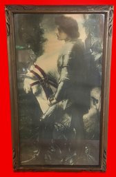 Vintage Lithograph Of Knight And White Stead, 12.5' X 21.5'H