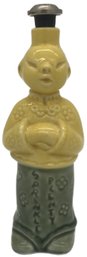 Vintage Ceramic Chinese Boy 'SPRINKLE PLENTY' Water Sprinkler Bottle, 3' X 2.5' X 8.5'H