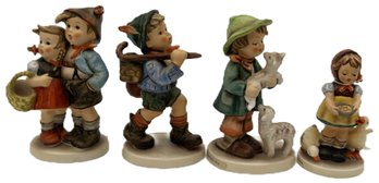 4 Pcs Vintage Hummel Figurines, Shepherd's Boy, ---5.5'H, Be Patient, Surprise & The Run Away