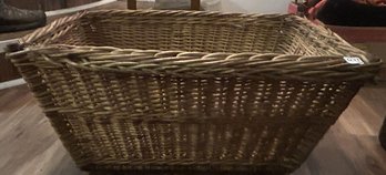 Classic Rectangular Wicker Rattan Basket - 27'W X 18'D X 13H
