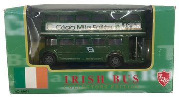 Vintage Die Cast Scale Model Irish Double Decker Bus In Original Box