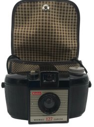 Vintage Classic Kodak 'Brownie' 127 Camera With Dakonb Lens In Original Carrying Case