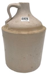 Antique Salt Glazed Jug, 7.25' Diam. X 11'H