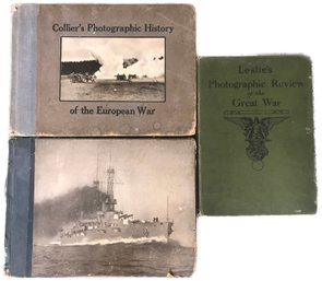 3 Vol. WWI Huge, Coffee Table Size, Photographic HIstory Books Of The Great War