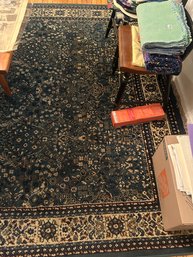 Blue & White Oriental Carpet, 94' X 133'