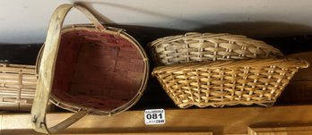 11 Pcs Hand Woven Baskets (Above Stove Cabinets)