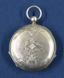 1882 Pocket Watch - Coin Silver Case - Made By Elgin Watch Co. For The A.G.Page Jr. Of Bath Maine