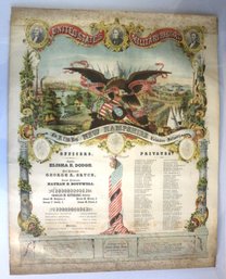 Poster - Civil War US Military Record - New Hampshire Volunteer Infantry - Company B - 13th Regiment