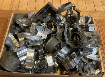 HUGE Assortment Of Tin Cookie And Doughnut Cutters