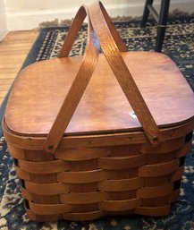 Antique Twin Swing Handle 13' Without Handles) Square Woven Pie Basket