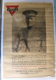 Original World War One Poster - YMCA General John Pershing Poster