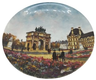 Limoges Henri D'Arceau & Fil Le Jardin Des Tuileries Et I'Arc De Triamphe Du Carrousel, Louis Dali No BN043