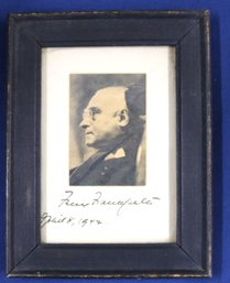 Framed Autographed Photograph Of US Supreme Court Justice Felix Frankfurter