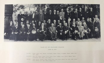 Photograph - Harvard University Class Of 1871 At Their 50th Reunion On June 22, 1921