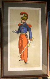 LARGE Matted And Framed Prints Of French/algerian Soldiers Of The 1850's - 'carabinier-french Army - 1853'