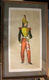 LARGE Matted And Framed Prints Of French/algerian Soldiers Of The 1850's - 'dragon - French Army 1853 '