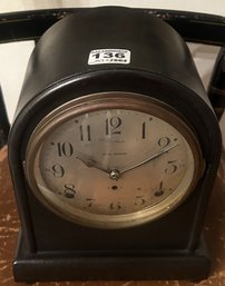 Vintage Seth Thomas Mantle Clock, Pendulum & Key Present, 8' X 5' X 10'H Clock Runs