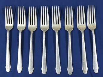 Eight (8) Pieces Gorham Sterling 1930 Dinner Forks - 13.24 Ozt