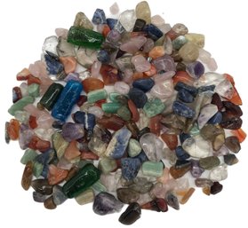 1 Lbs Collection Of Small Polished Colored Stones And Glass Beads