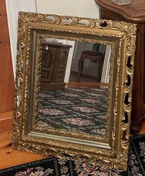 Elaborate Gold Reticulated Pierced Framed Mirror In Wonderful Condition, 26' X 30'