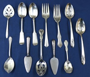 12 Silverplated Serving Pieces