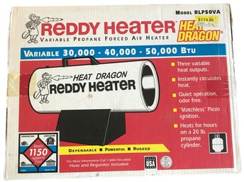 New In Box, Never Used Reddy Heater Propane Force Air Heater, Model RLP50VA