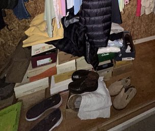 2 Cedar Closets FULL Of High End Clothes & Boxed Pairs Of Shoes, LL Bean St John's Bay, Bostonian & Many More!
