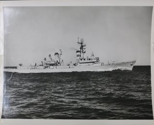 US Navy Photograph Of The USS Sampson Guided Missile Cruiser - 1961