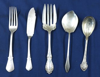 Group Of Sterling Utensils - Total Weight Is 4.95ozt