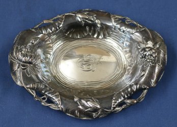Sterling Silver Heavily Decorated Dish - 3.28ozt