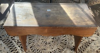 Primitive Small Wooden Coffee Table, 29' X 13.5' X 17.5'H