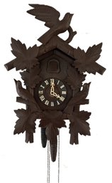 Vintage Carved German Coocoo Clock, With Weights & Pendulum