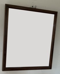 Vintage Heavy Wood Framed Wall Mirror, 19.75' X 23.5'H